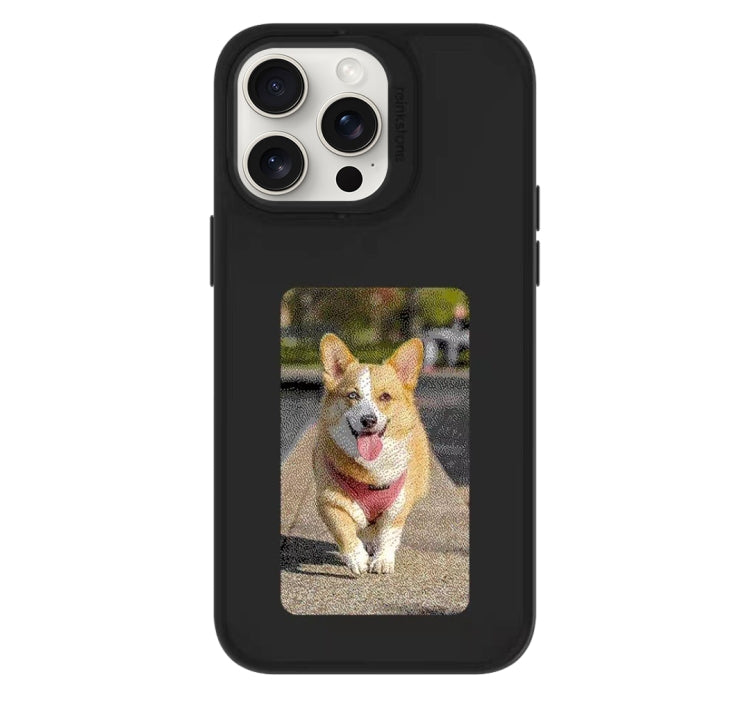 NFC E-Ink smart case for iPhone 15 with programmable tag and digital display